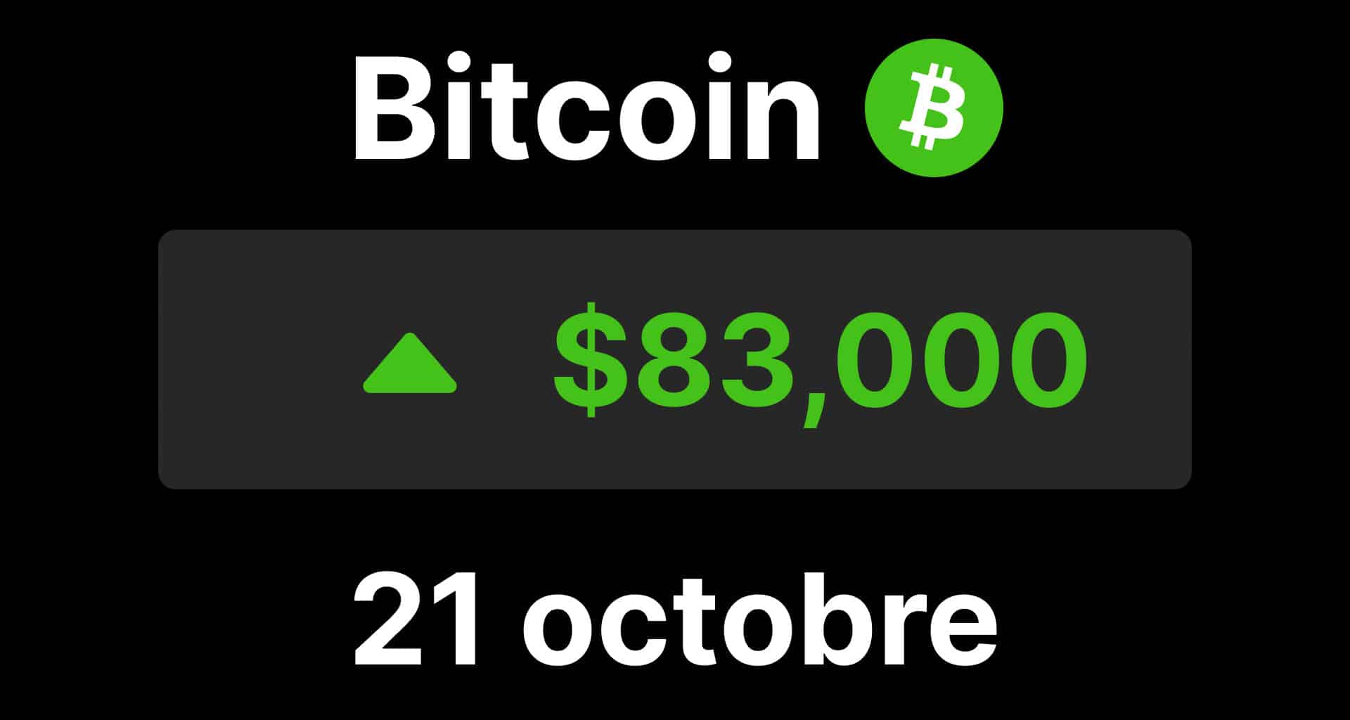 Btc bitcoin rebond 83000